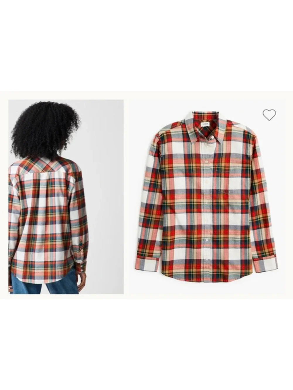 Jcrew flannel 100% Cotton